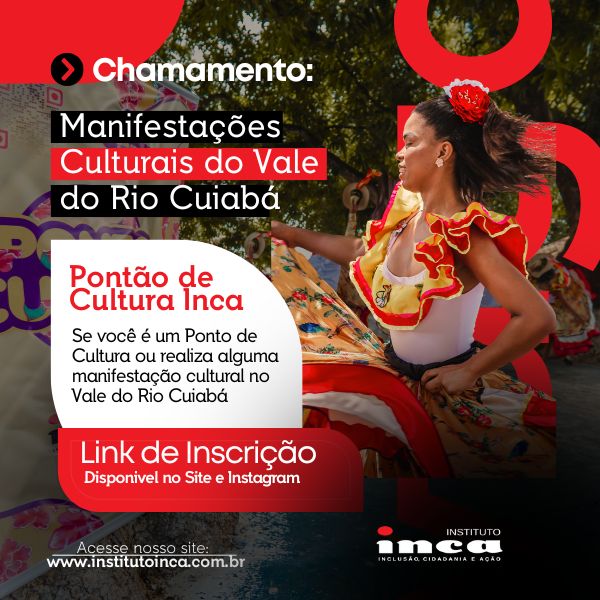 Instituto INCA agora é Pontão de Cultura e abre inscrições gratuitas para comunidades