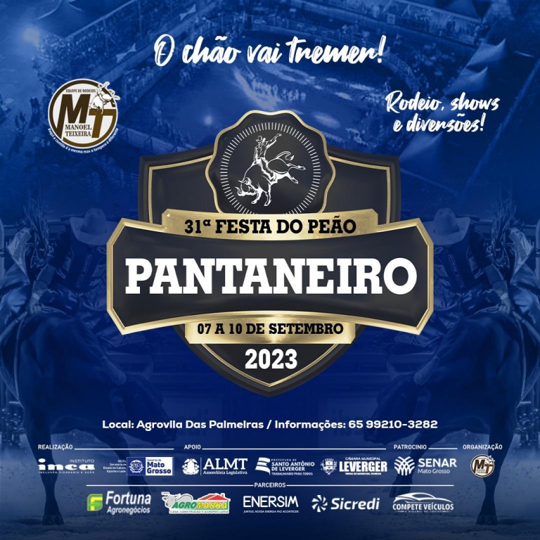 Festa de Peão traz shows gratuitos e rodeios em touros e cavalos